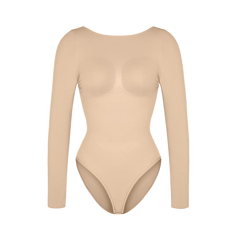 Bezszwowe body modelujące Slimline beige